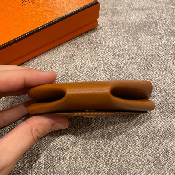 SOLD Like New Authentic Hermes 24 Verso Coin Purse Pouch Epsom leather GHW - Picture 5 of 11